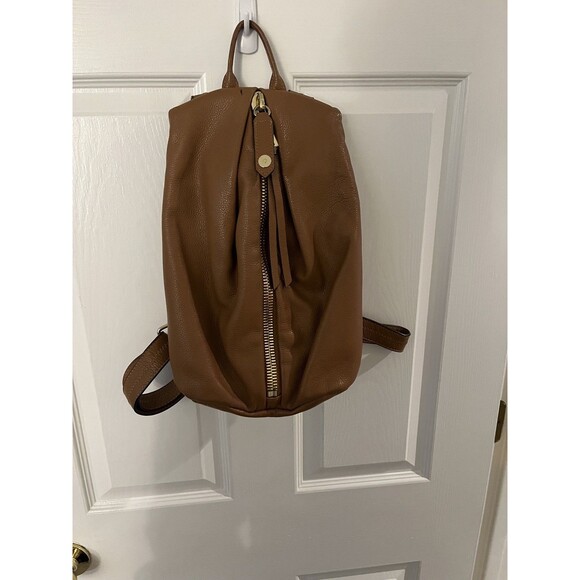 Aimee Kestenberg Tamitha Backpack Butterscotch Brown Leather Purse Bag MSRP $228 - Picture 5 of 7